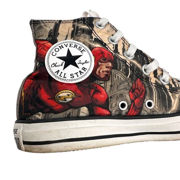 Converse Chuck Taylor All Star DC Comics The Flash Men's 6 Women's 8 High Top - Picture 9 of 14